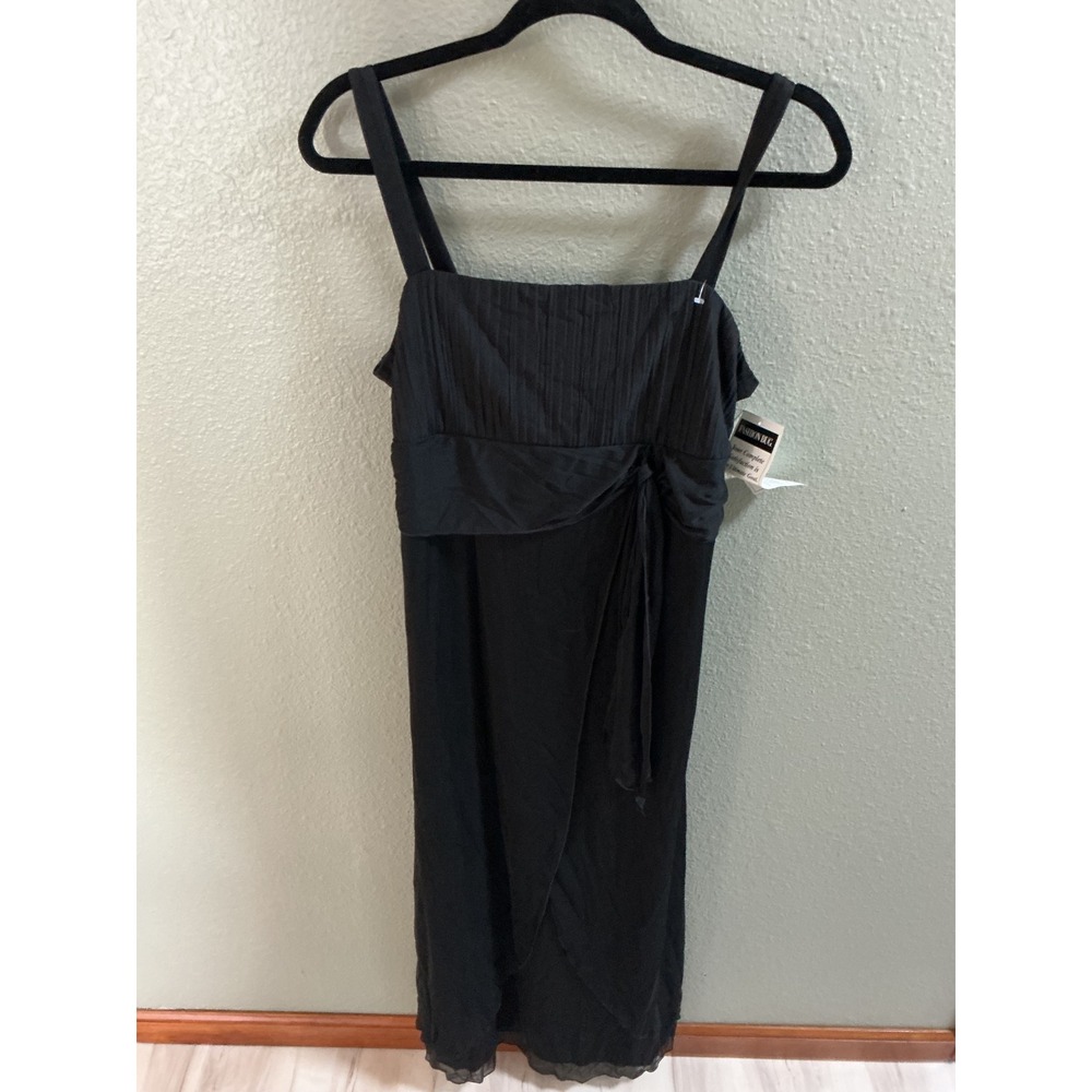 California Concepts Maxi Dress Womens Large Black NWT Formal Evening Cocktail